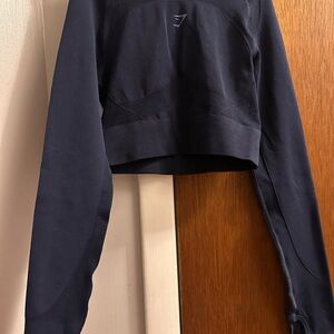 Gymshark Navy Blue Crop Top